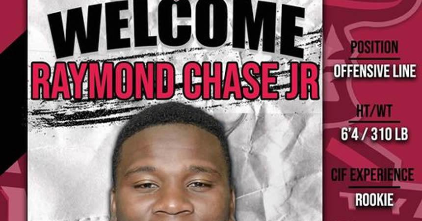 Marshals sign Rookie OL Raymond Chase Jr.